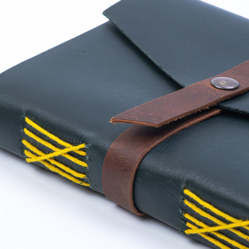 Vintage Leather Journal Diary with Belt